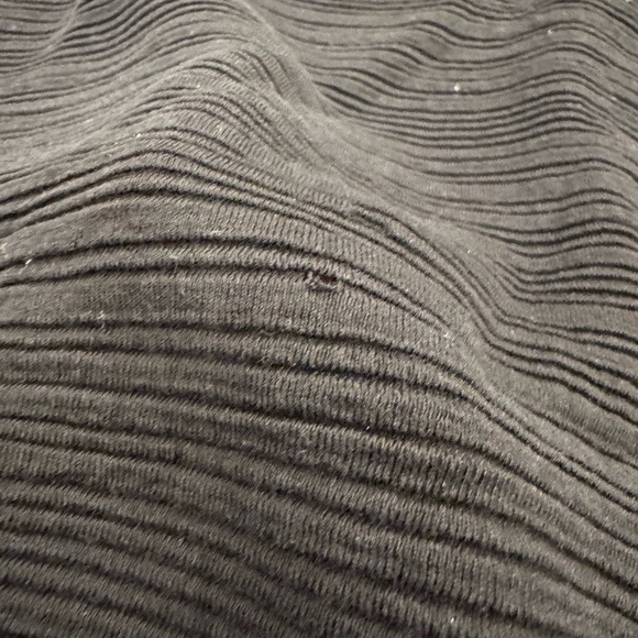 COS Rolled Neck Short Sleeve Cotton Ribbed Dress / xsmall - Picture 8 of 10